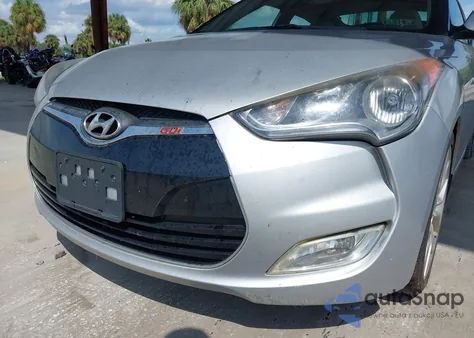 2012 Hyundai Veloster Base W/Gray from USA, damaged, VIN KMHTC6ADXCU056898